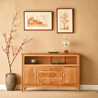 Console en bois d'orme massif