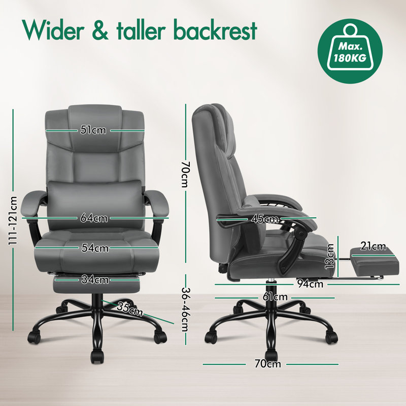 Algiers Office Chair, Grey