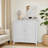 Cabinets, Off-White Double Door Storage Buffet - Modern Freestanding with Soft-Closing Doors for Living Room Kitchen Bathroom | MDF | Living Room