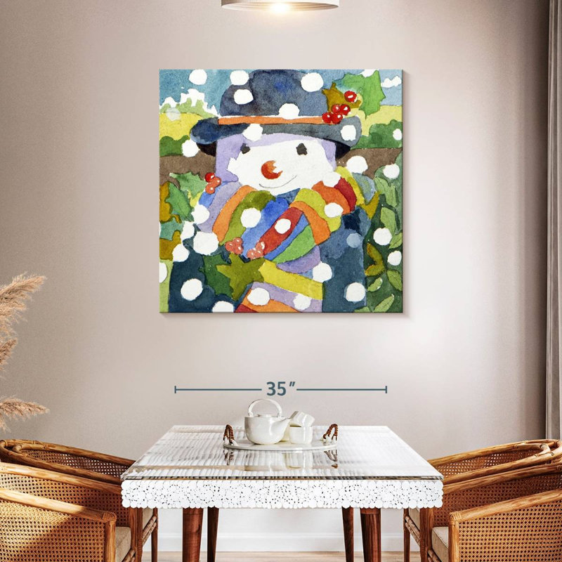 Bonhomme de neige Lelend dans la neige, H 39 po x l 39 po