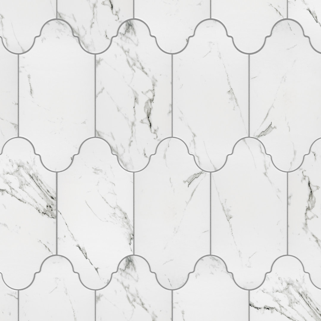 Timeless Provenzale Calacatta 6-1/4" x 12-3/4" Porcelain Patterned Wall & Floor Tile Merola Tile