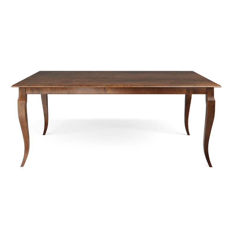 Table de salle à manger en bois massif, Noyer, L 42 po x L 60 po