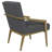 Kirra Upholstered Metal Arm Accent Chair-211025807