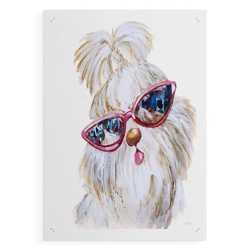 Shi Tzu Shades - Impression sur toile seulement - NON-CADRE, H 18 po x l 12 po
