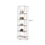 Vitrine simple en acier inoxydable argenté