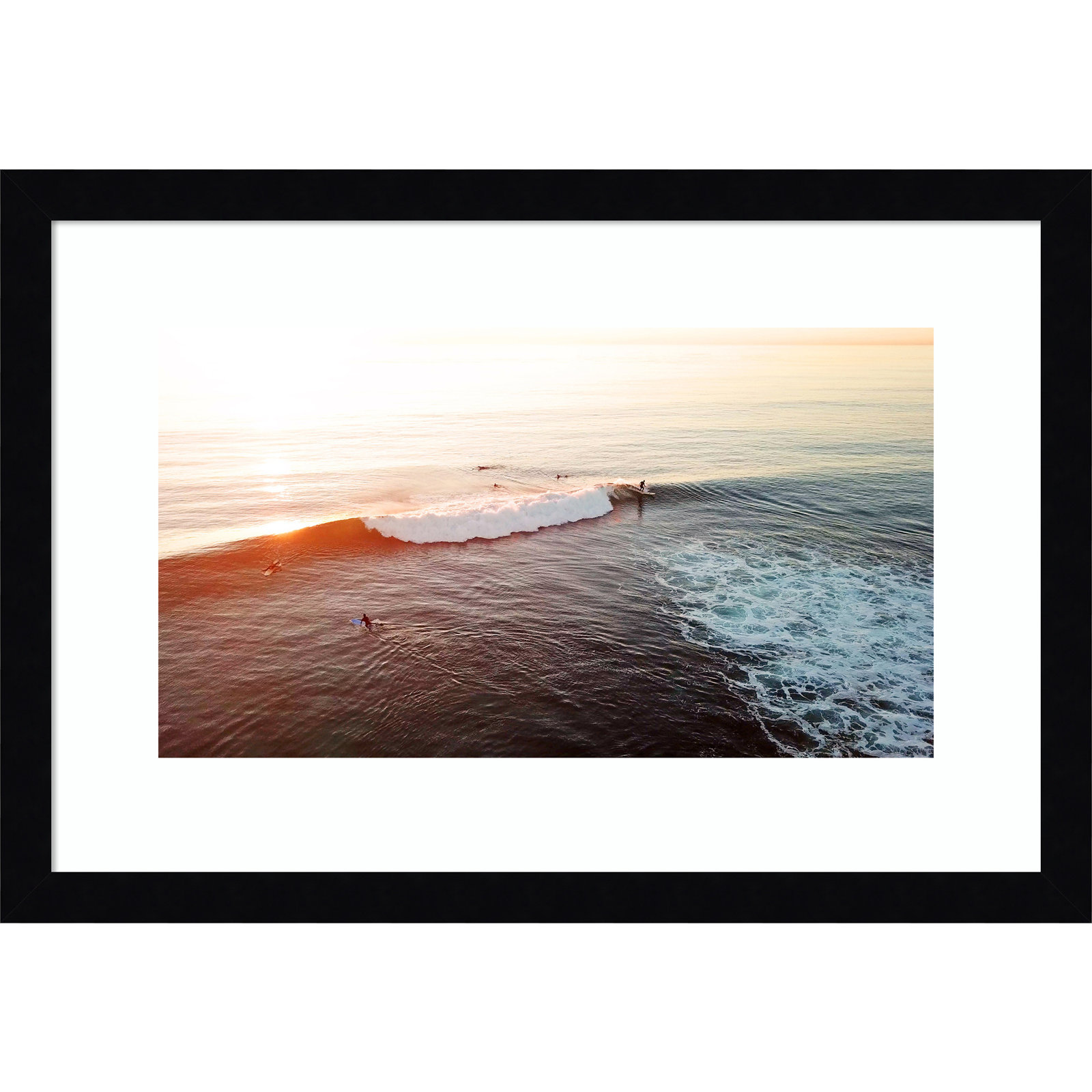 La Jolla 1 by Rachel Dowd, 21.38" H x 33.38" W x 0.875" D, Noir Black Framed