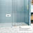 56" - 60" W X 76" H Frameless Soft-Closing Single Sliding Shower Door, 1/4" (6Mm) Tempered Glass With Explosion-Proof Coating-122520554