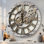 Horloge murale ronde surdimensionnée de 24 po pour le salon avec la collection America
