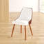 Chaise d'appoint rembourrée et capitonnée Amundi-1165404494