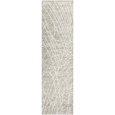 Chenille Abstract Indoor / Outdoor Rug