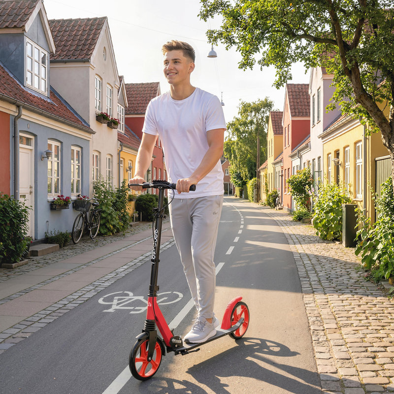 HOMCOM Scooter, Red/Black