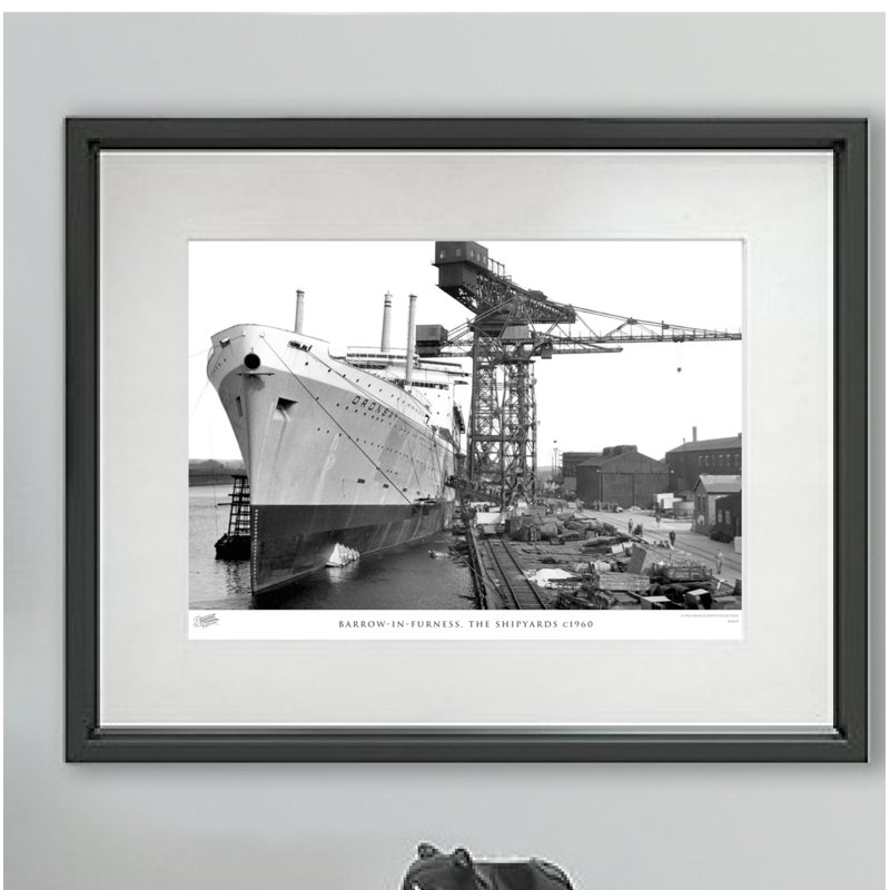 Barrow-in-Furness, The Shipyards C1960 by Francis Frith - Single Picture Frame Print, 45cm H x 60cm W x 2.3cm D