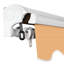 Auvent rétractable manuel pour terrasse 8 pi x 6 pi Advaning-14236692-14236691