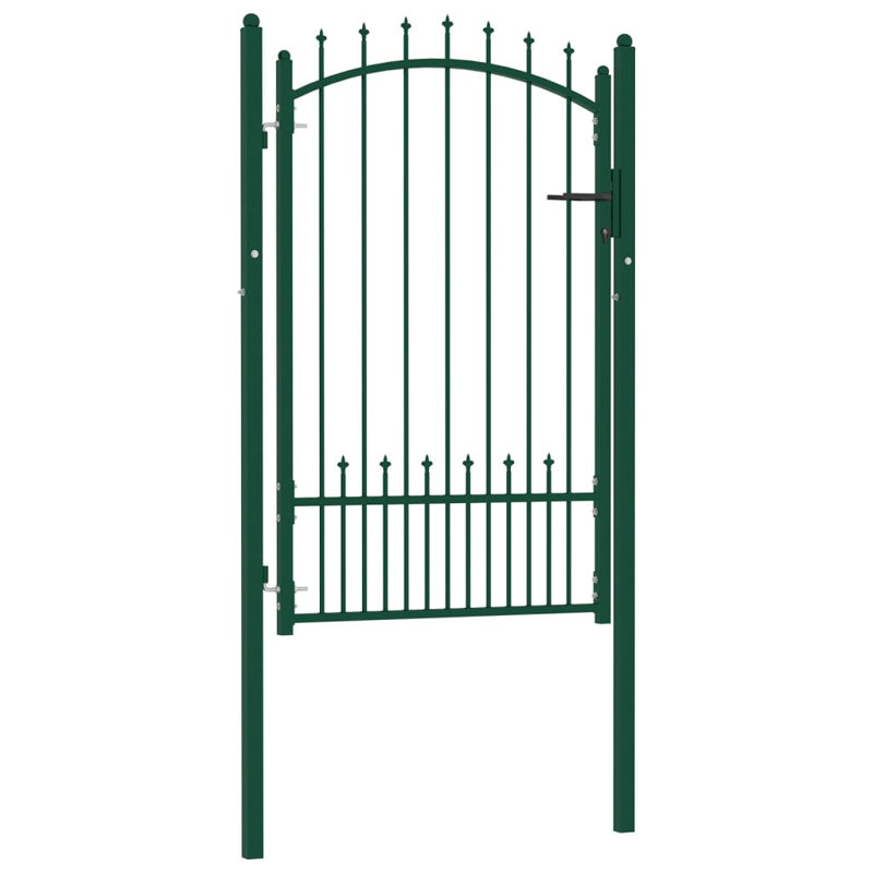 Netawaka Metal Gate, Green, 200cm H x 102cm W