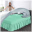 Premium Cotton Blend Plain Dyed Valance Sheet | Soft Durable and Breathable Luxury Bed Sheet for Ultimate Comfort-35991539-35991541