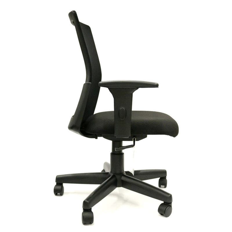 ErgoFlex 40'' High-Back Black Mesh Task Chair with Adjustable Arms