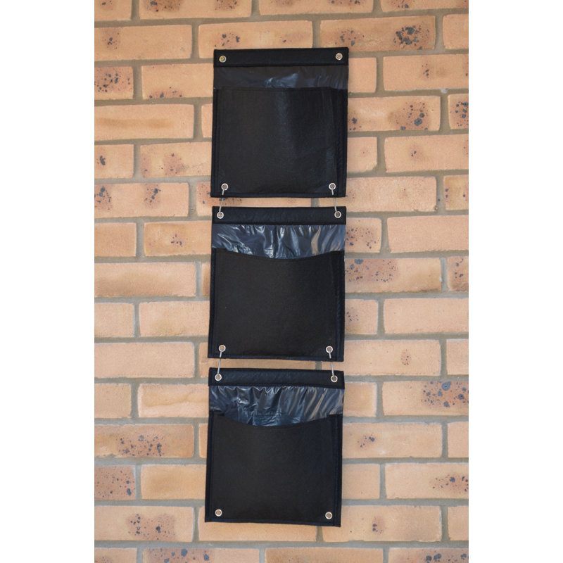 LosPalmos Wall Planter, Black