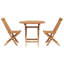 2 - Person Solid Wood Patio Dining Set Table,