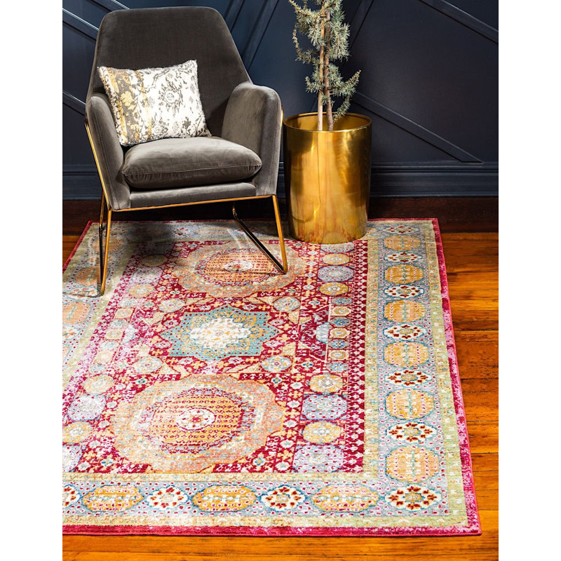 Donminique Geometric Indoor Rug, Rectangle 9' x 12'