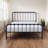Bedroom Full Size Platform Bed Frame, Solid Metal Construction with Rich Blue Finish, No Box Spring Required