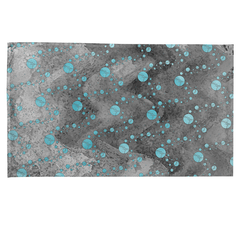 Mcguigan Tea Towel Kitchen Towel, Poly Twill, Black/Blue