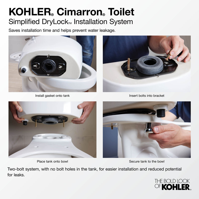 Cimarron® Two-Piece Elongated Toilet, 1.28 Gpf