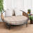 Decorative Indoor Outdoor Waterproof Round Cushion Cover, Patio Bar Stool UV Resistant Seat Cover-148599848
