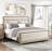 Chenille Upholstered Bed