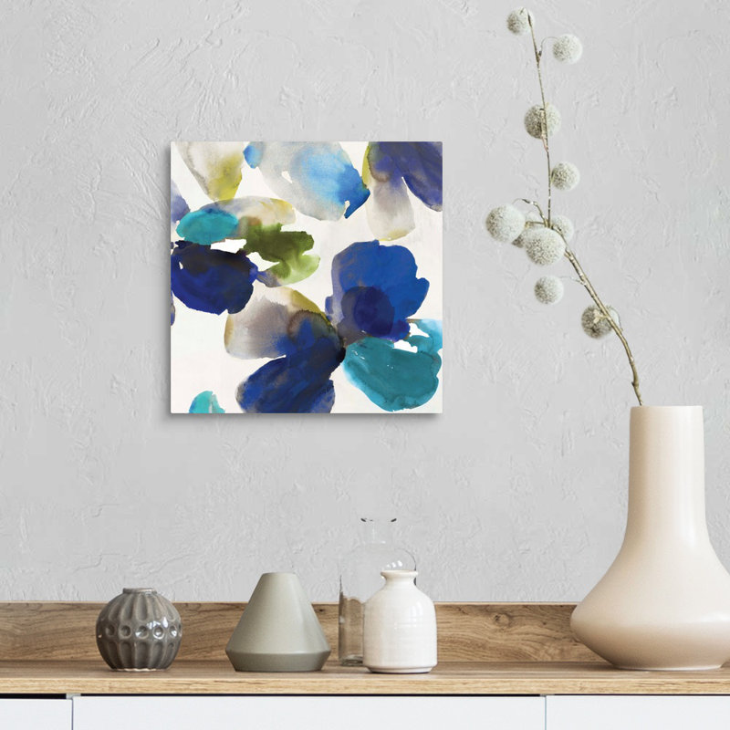 «Blue Velvet Ii» par Allison Pearce, reproduction sur toile, H 12 po x l 12 po x P 1,25 po, Toile tendue
