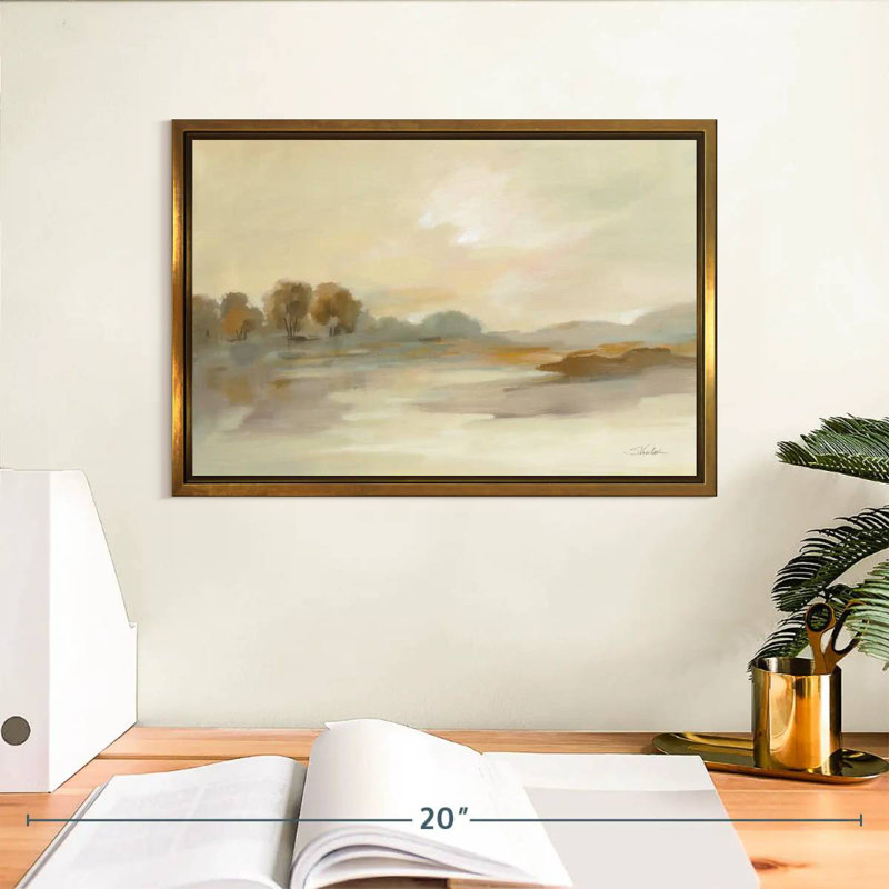 Organic Hues, Floating Frame Gold, 13" X 9"