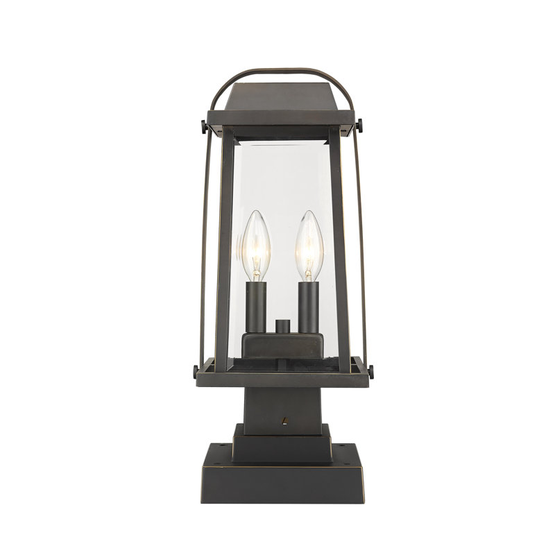 Luminaire suspendu à 2 lumières Sisto, Bronze huilé