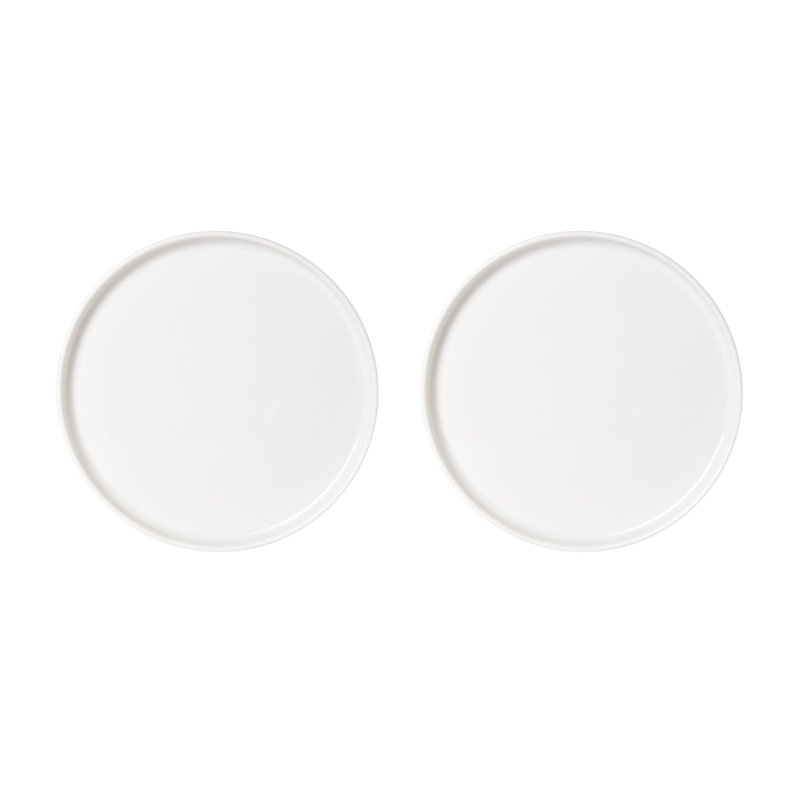 Ensemble de 2 assiettes | Ivoire, Ivoire ivoire