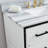 Paulita 37'' Single Bathroom Vanity with Marble Top