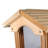 Wood Pole Hopper Bird Feeder