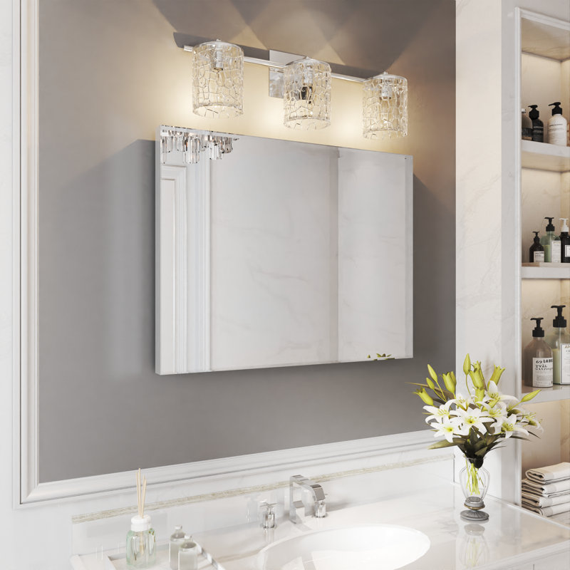 Miroir mural Earsell, 36 po x 28 po, Argent