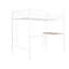 Lit superposé blanc métallique avec bureau et chambre polyvalente indispensable pour une vie confortable-1222983358