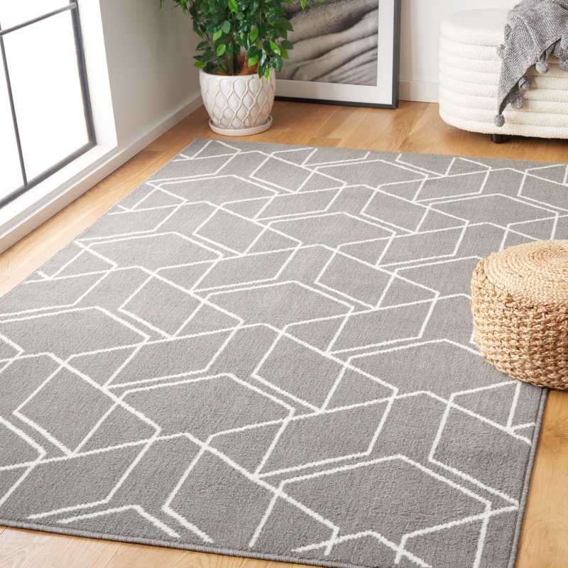 Cotita Performance Geometric Rug, Rectangle 5'3" x 7'8"