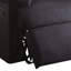 Fauteuil inclinable noir en tissu tissé-1845720039