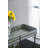 32x15x31" Maggie Galvanized Tray Table Accent Table