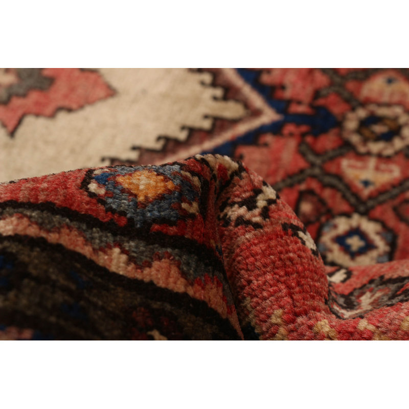 Tapis rouge fait à la main de conception unique 4 pi 8 po x 6 pi 7 po Andelz