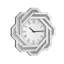 Horloge murale argentée à miroir, chiffres romains en diamants concassés, grande horloge murale Art déco élégante avec cadre en verre biseauté, idéale pour le salon, la chambre à coucher, la salle à manger et la décoration murale.