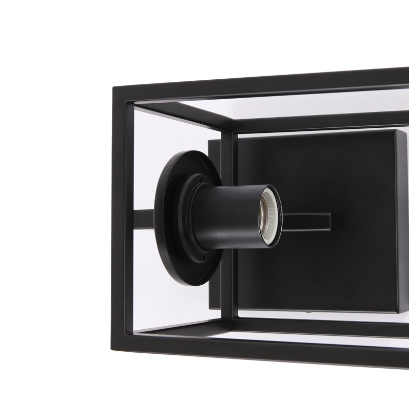 Lanterne murale d'extérieur 1 lumière Tiernan, H 12,15 po x l 5,75 po x P 8,05 po, Noir mat