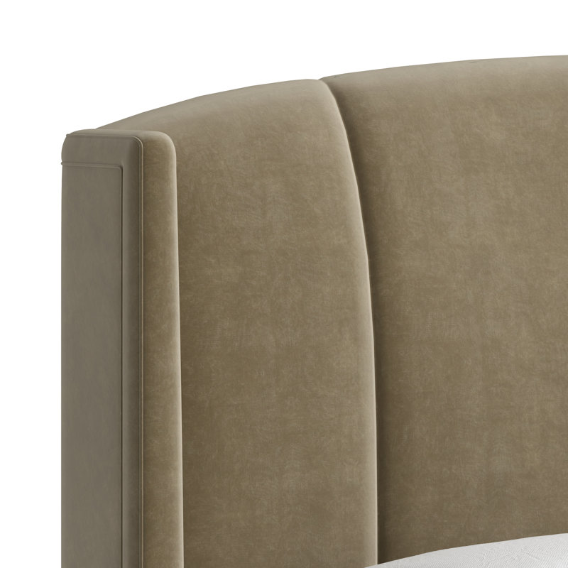 Harbor QN Uph Bed-Camel, Queen