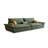 102.36" Green 100% Polyester Modular Sofa cushion couch