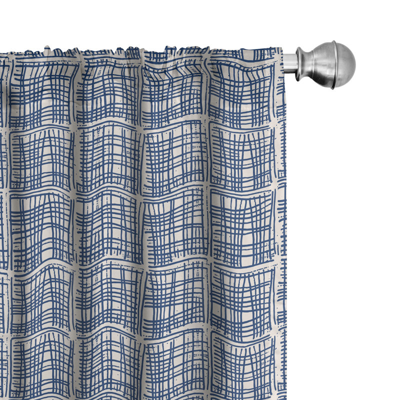 Rideaux 4 panneaux East Urban Home, L 56 po x L 63 po