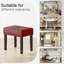Tabouret de repose-pieds rectangulaire en cuir Nakendra-570125354-582534234