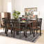 Ensemble de salle à manger 5 pièces Fernwood en brun foncé et brun noyer, H 37,4 po x l 17,9 po x P 19,9 po Fernwood-496566839-496566841-496566840
