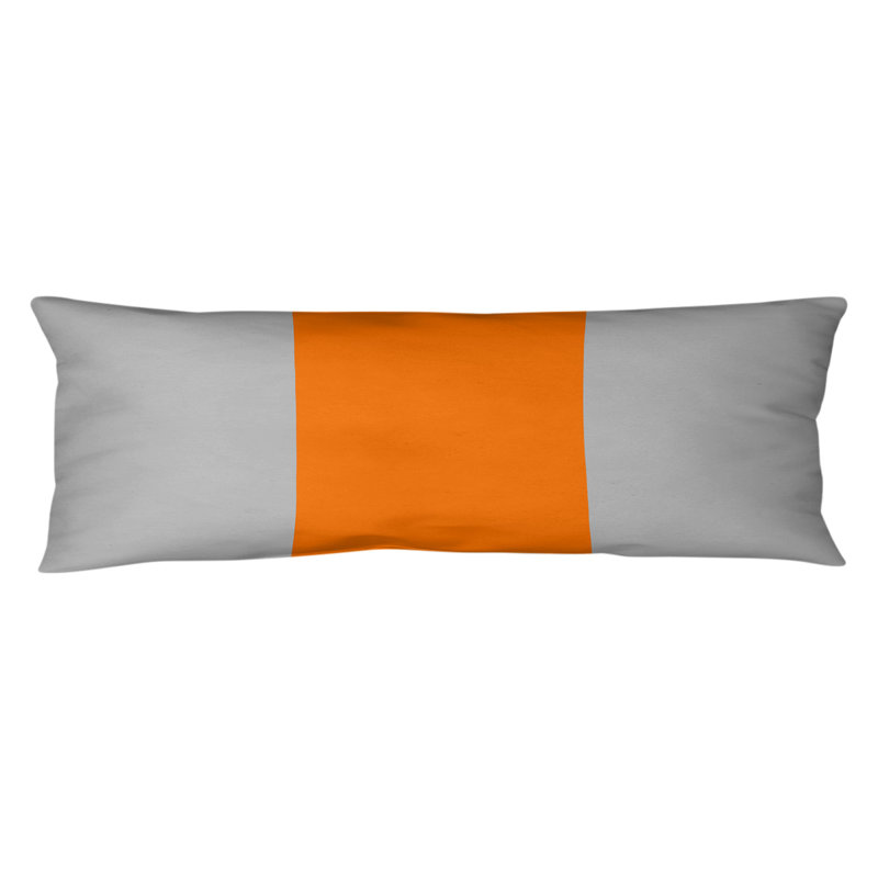 Stripes Medium Polyester/Polyfill Body Pillow, Silver, Oklahoma Pistol