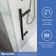 TQP 56"-60" W x 66" H Single Sliding Frameless Shower Door with 3/8"(10mm) glass