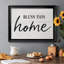 «Bless This Home», toile encadrée de qualité supérieure - prête à être accrochée-340166082-340166085